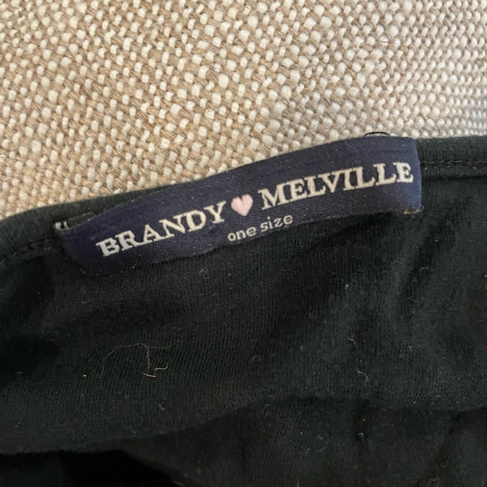 Brandy Melville Black Cropped Tank